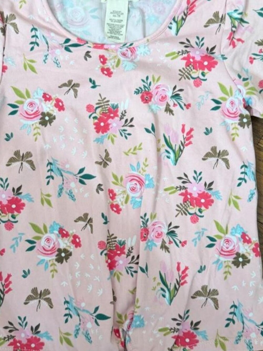 Shosho girl’s Pink floral tie front top Size 7-8 #floral #feminine